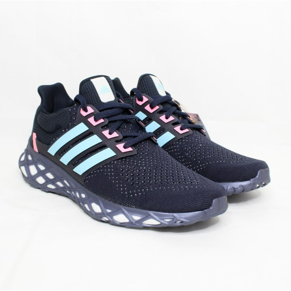 Adidas Ultraboost WEB DNA Running Shoes Navy Blue Pink Men's GX2133 New - Picture 1 of 7